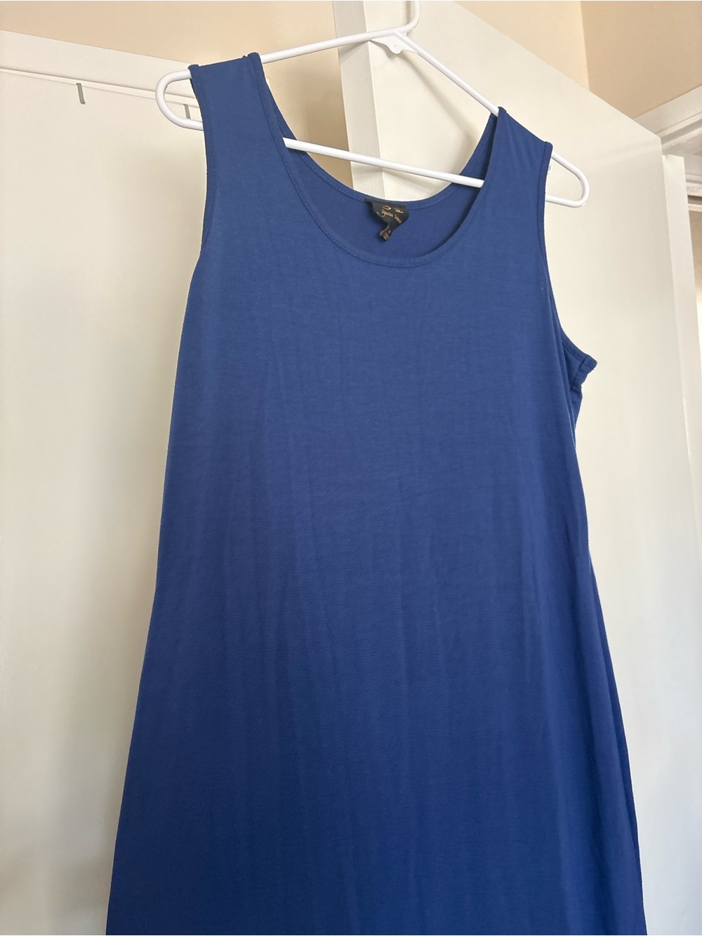 Women’s Sleeveless Tank Long Maxi Dress - Blue